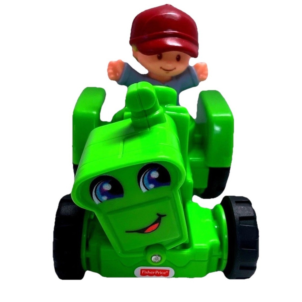 Fisher-Price Little People Green Tractor with Farmer Figure DWC32 GGT39 2016
